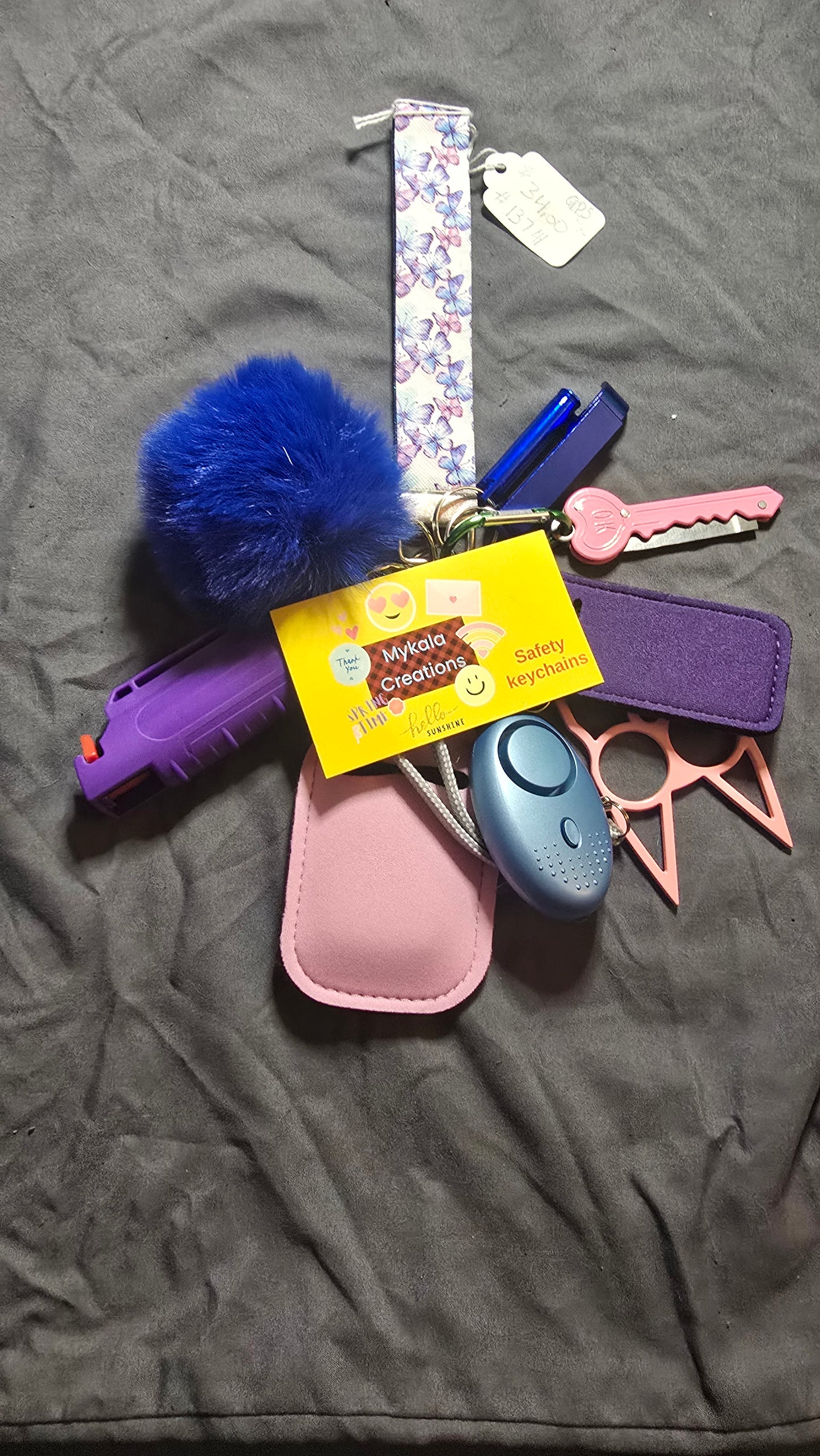 #1374 Butterfly w/blue&Purple